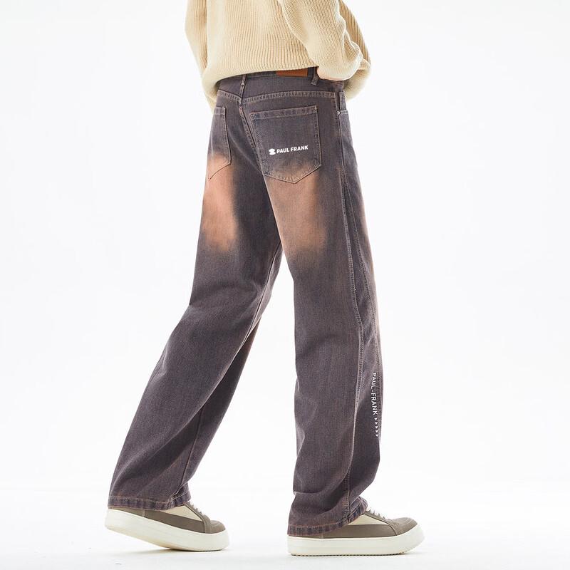 Paul Frank Men's Loose Straight-Leg Retro Casual Jeans