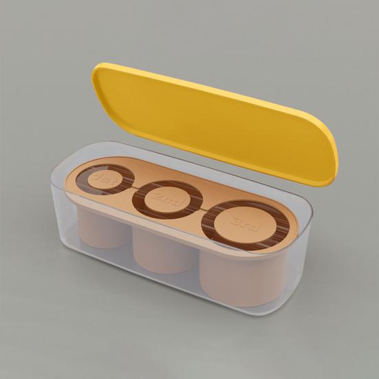 Eiswürfelschale, leicht zu entformende Eiswürfelform aus Silikon mit Deckel, zylinderförmige Eisschale für Becher mit 30–40 Unzen