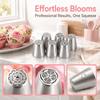 6psc Mounted Tip Piping Nozzle Set Cake Decorating Tips  Cookie Icing Dessert Making