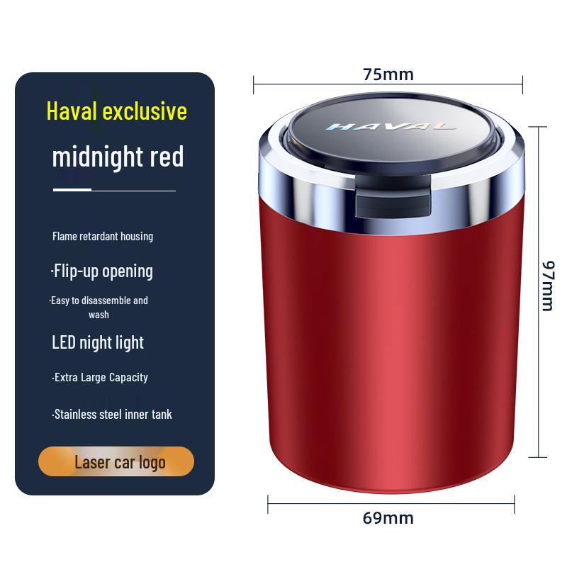 Car Ashtray for Haval Models: H6, M6, H9, H7, H6S, Shenshou, Dagou, Chitu, Chulian, Kugo, F7x - Interior Accessory