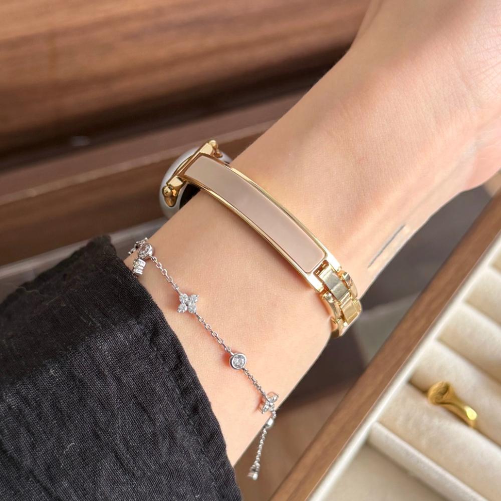Slim Skin-Friendly Silicone Leather Cover Replacement Strap Compatible with Xiaomi Band 8/9/10