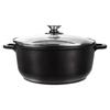 Garnek Granitowy z Pokrywką do Gotowania Duszenia Pieczenia 28 cm 7L Grande
