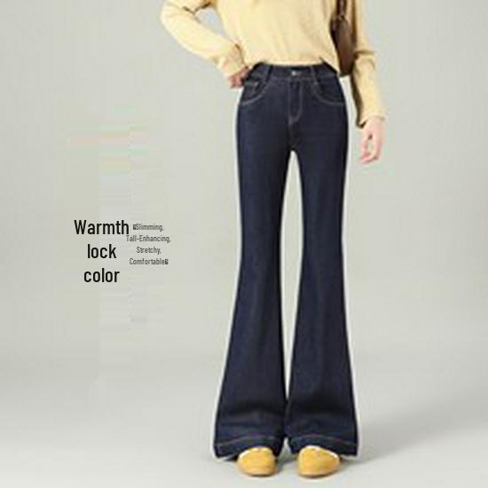 Autumn/Winter 2025 High-Waist Fluffy Drape Wide-Leg Pants for Women