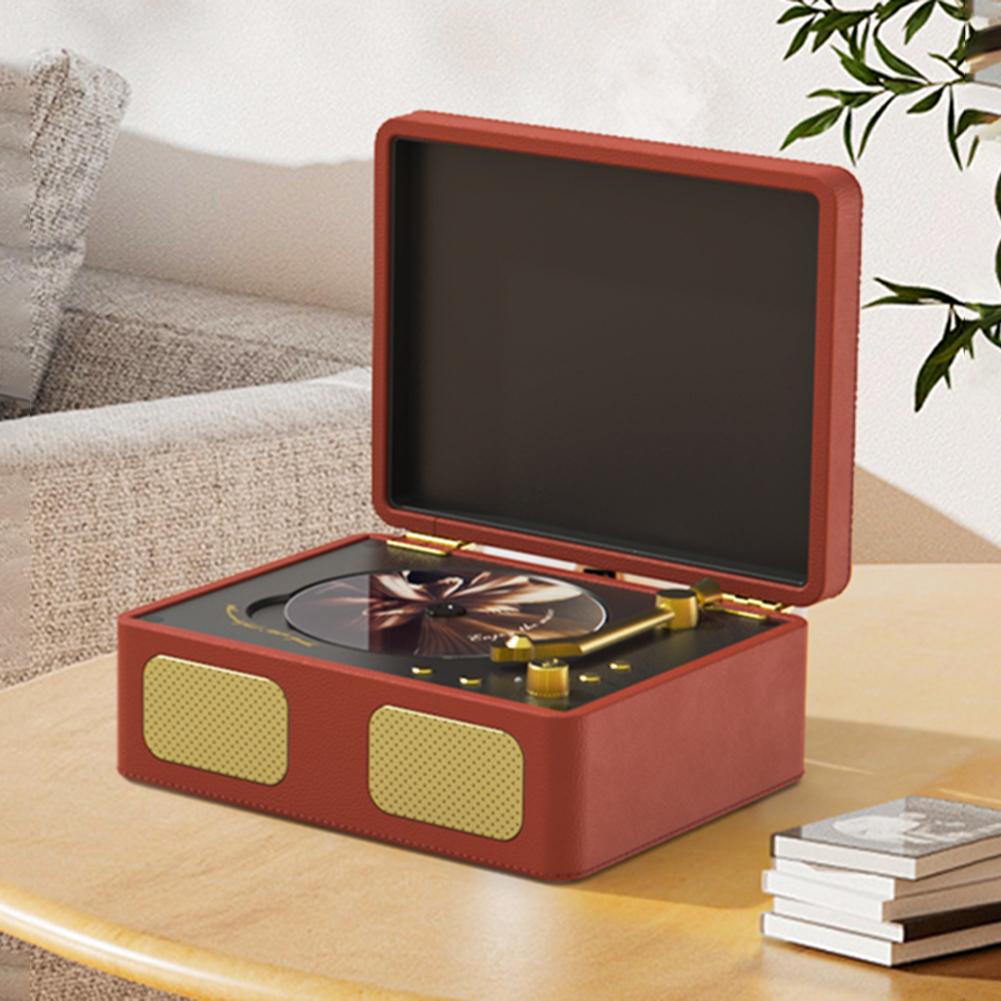 Retro CD Player 3.5mm AUX Bluetooth-Compatible 5.4 Portable CD Player with Remote Control Wireless CD Player for Music Lover