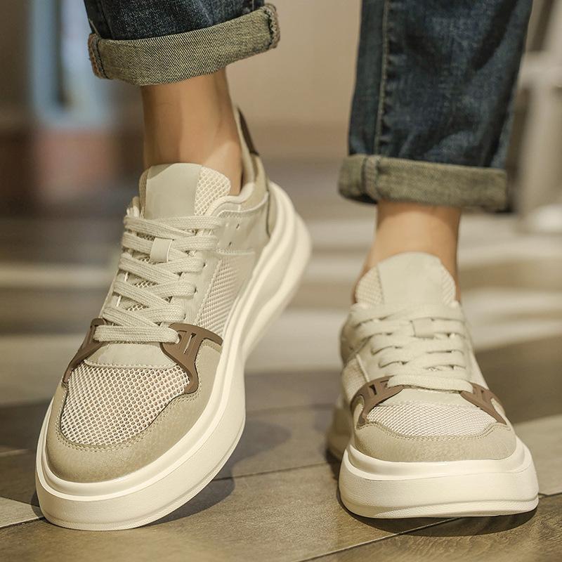 Light luxury mesh casual board shoes men's summer new young students low-top sports shoes trendy versatile men's shoes