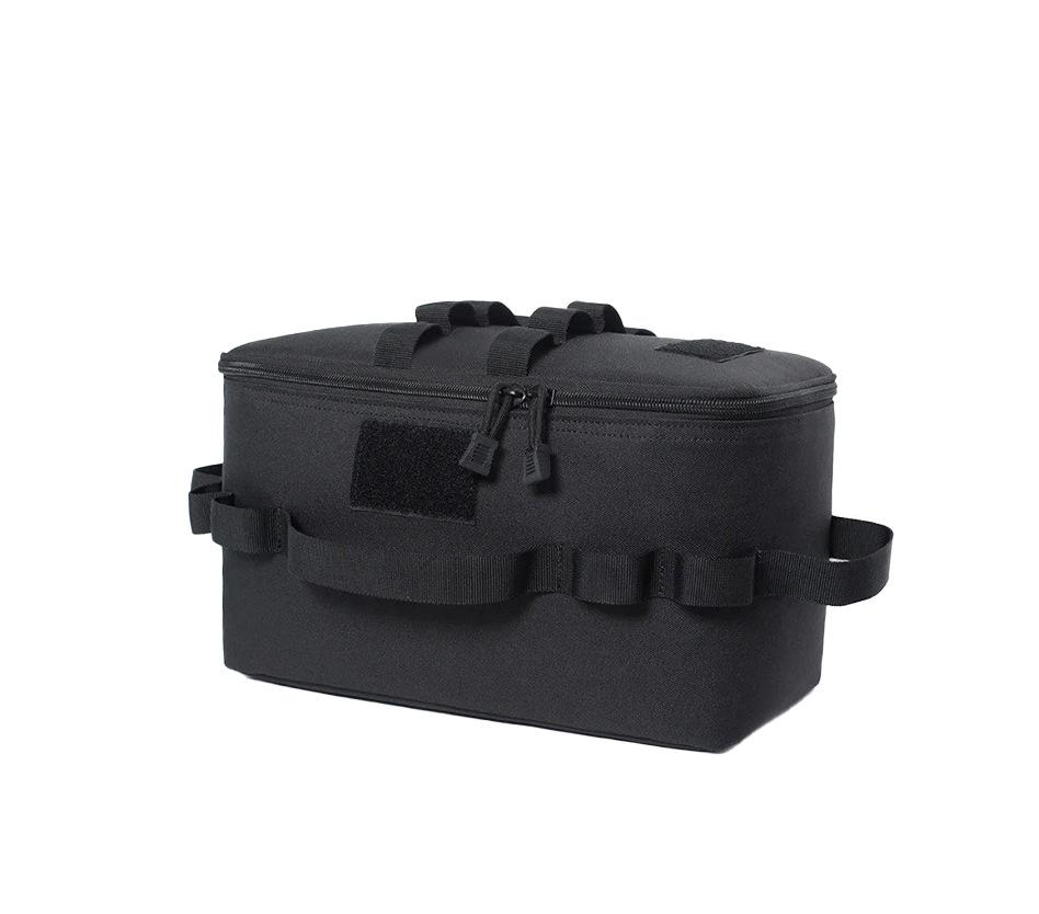 

Outdoor Camping Storage Bag Large Capacity Ground Nail Tool Bag Cookware Utensils Kit Bag чёрный