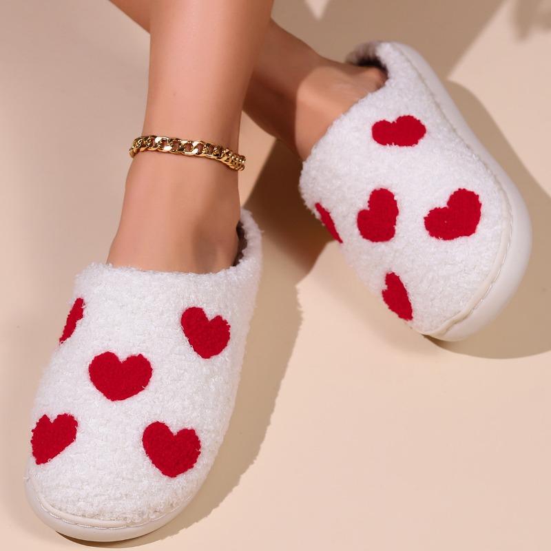 Autumn and Winter Cotton Slippers Floor Cartoon Pattern Couple Home Slippers Non-slip Warm Wear-resistant Home Essential