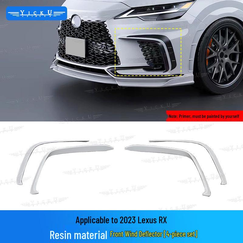 Lexus RX350/500 Carbon Fiber Body Kit (Front Lip, Fender Flares, Rear Lip, Side Skirts, Tail Top Spoiler, 2023-2025)