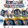 Demon Slayer Birthday Party Kit: Disposable Plates, Cups, Napkins & Decorations for Boys
