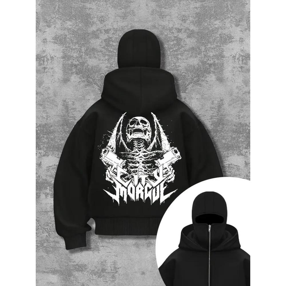 High End Doppelhut und Doppelhals Herren- und Damenmode und lustiger Streetstyle Mädchen Barak Hübsches Langarm-Kapuzensweatshirt