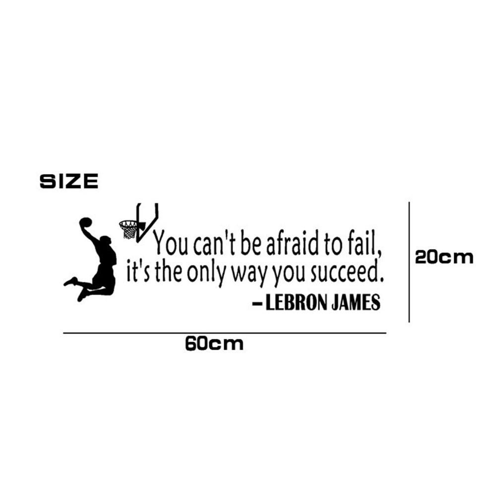Basketball Sports Vinyl Decal Art Wall Sticker DIY Home Room Decor чёрный