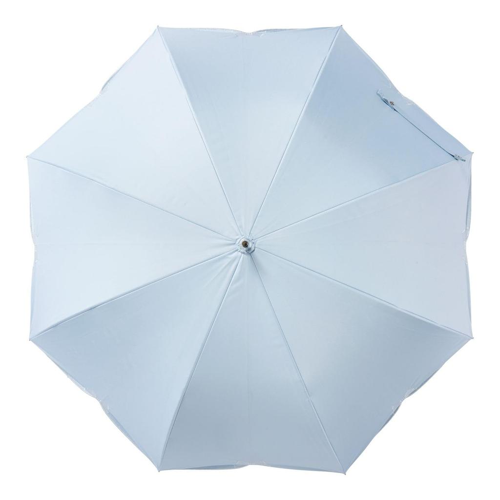 Moonbat Long Sun and Rain Light Heat UV Ribbon Blue [Esta] Women's Parasol, Protection, Blocking, Blocking, Protection, Scala, 31-230-30269-06,