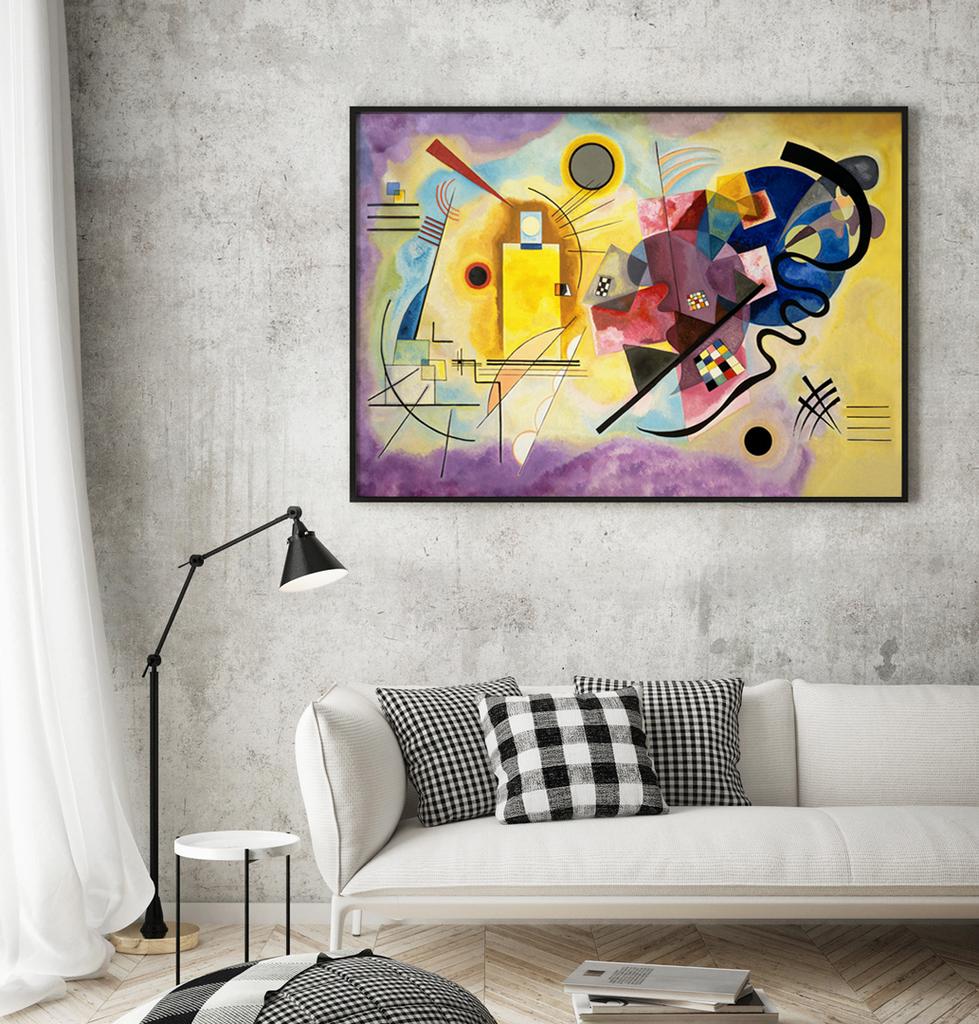 Poster Kandinsky Yellow Red Blue