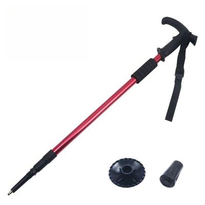 Outdoor Aluminum Alloy Telescopic Hiking Stick Professional Hiking and Walking Stick Travel Cane Equipment