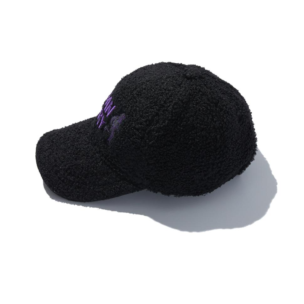 BRIAN BERRY Boa Fleece Berry Cap_Black