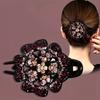 Resin Rhinestone Clip Elegant Fixed Headdress Hairpin Large Duck Clip Women Elegant Barrettes