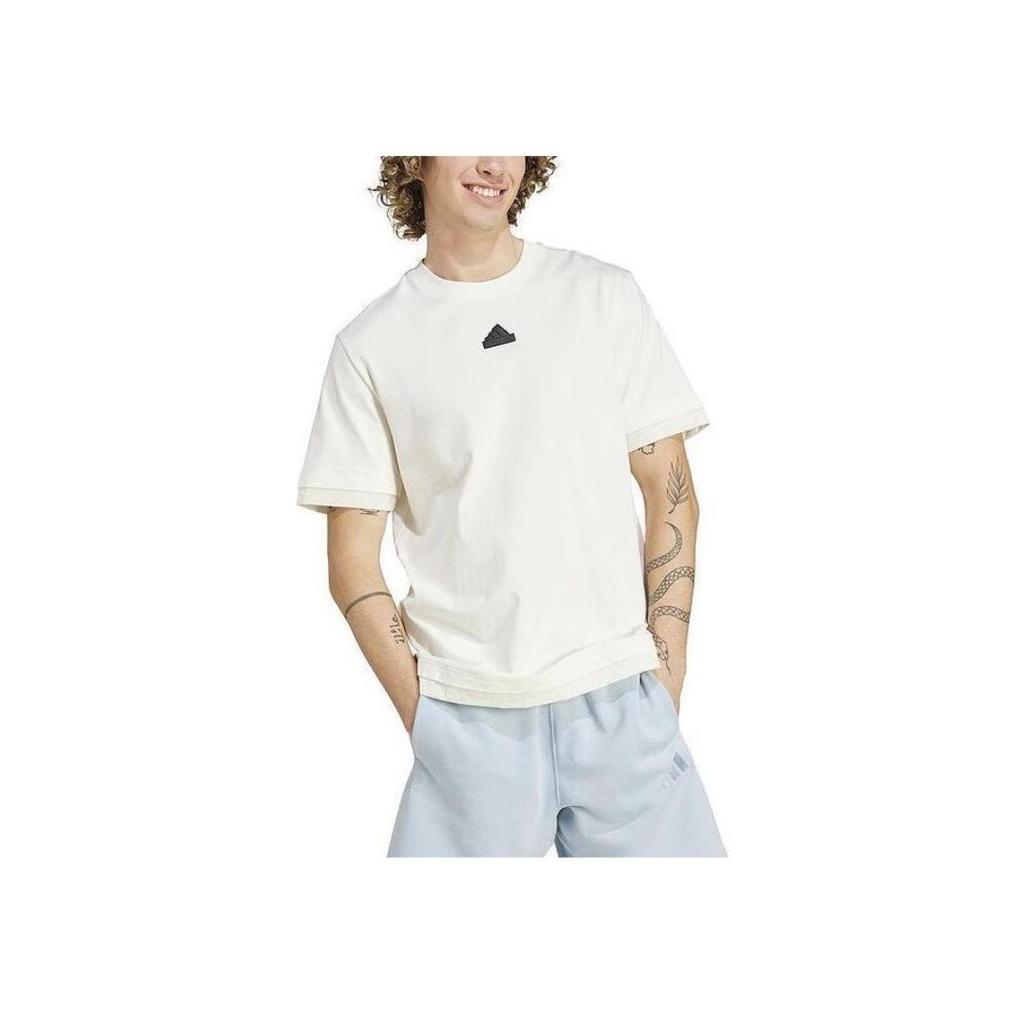 Adidas Casual Short Sleeve T-Shirt Men Tops White IR5173