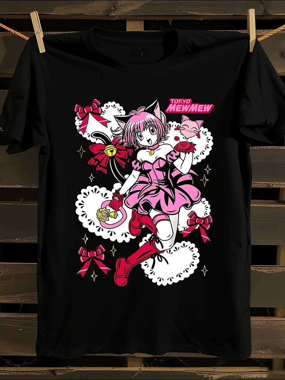 Ichigo Momomiya Tokyo Mew Mew Magical Anime Graphic T-Shirt S