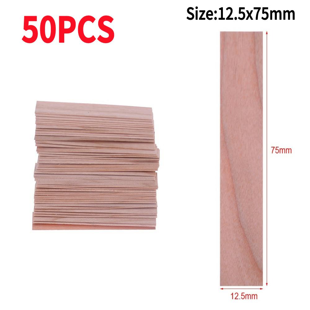 50/100PCS Wooden Candle Wick Aromatherapy Candle Wick Wood Core Candle Making Supplies DIY Aroma Making Candles Accessories