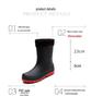 Men's Waterproof Mid-Calf Non-Slip Rain Boots – Fashionable Korean-Style Slip-On Rubber Shoes.