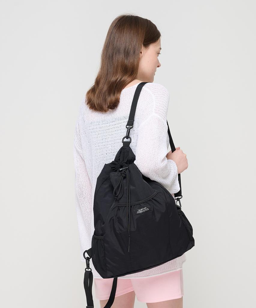 Roidesrois Drawstring Backpack (Black)