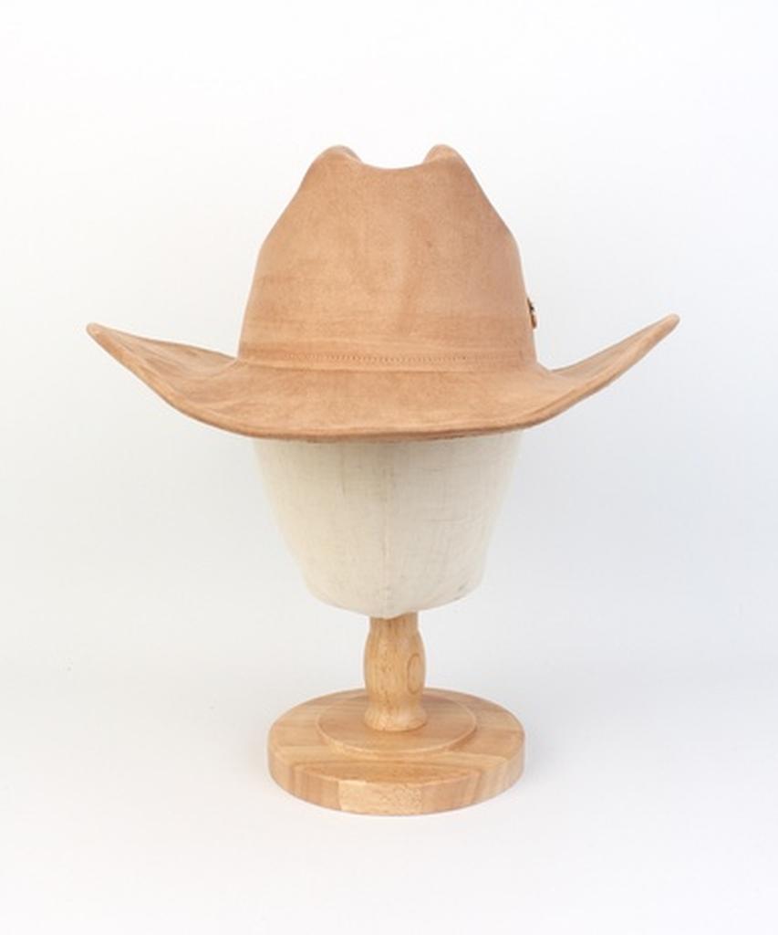 Yunibeosyeolkemiseuteuli Wire Cowboy Suede Beige Long Fedora Fedora
