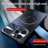 Original Magsafe Magnetic Phone Case For iPhone 17 Air 16 15 14 13 Pro Max Glass Nano Crystal Lens Wireless Charge Cover