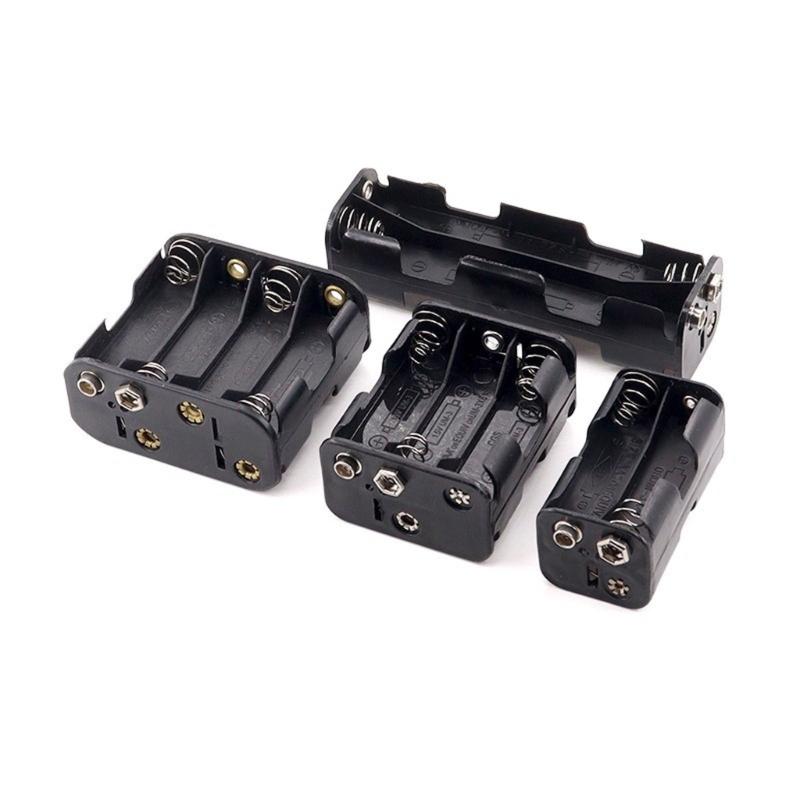 LR06 Size LR06 Battery Storage Box Case Holder Leads With 2/3/4/6/8 Slots Container Standard Batteries Charging Holder