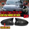 For Renault Megane 4 MK4 2016- Car Rearview Side Mirror Cover Wing Cap Sticker Exterior Door Case Trim Carbon Fiber Auto