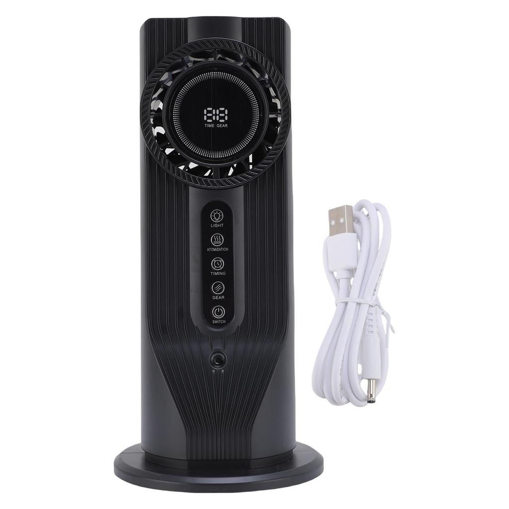 Air Cooler Humidifier 100ML 6 Speeds USB Powered Desktop Cooling Fan Portable Air Conditioner Humidifier with 6H Timer