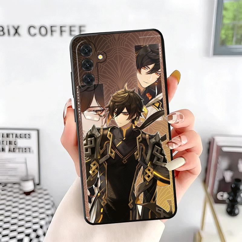 Genshin Impact Zhongli Soft Phone Case for Samsung A17 A37 A57 A16 A26 A36 A56 A15 A25 A35 A55 A14 A24 A34 A54 A13 A23 A33 A53 A