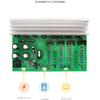 Stereo Audio Power Amplifier Board Module for w/ 3300UF 50V Filter Capacitors Stereo Audio Power Amplifier Relay for Pro
