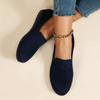 Large Size Single Shoes Women's Autumn New Fly-woven Mesh Surface Shallow Mouth One Pedal Lazy Flat Bottom Casual Women's Shoes