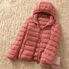 Women's Hooded Long Sleeve Puffer Jacket Loose Fit Casual Down Coat
