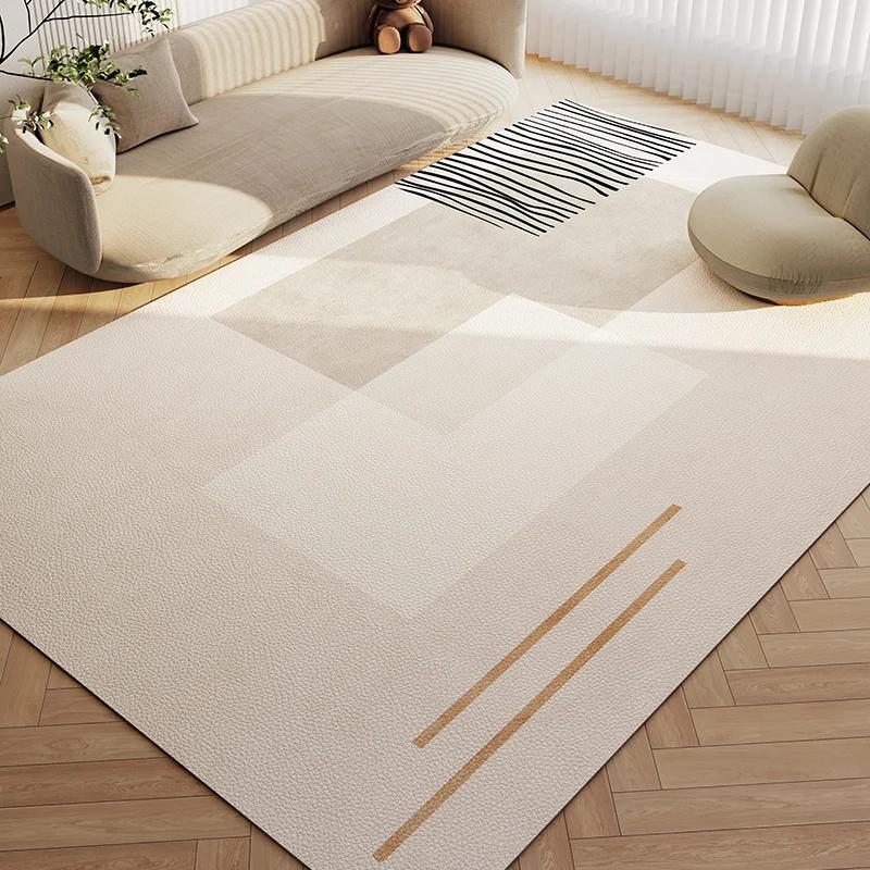 Wabi-sabi Wind Living Room Carpets Home Decoration Waterproof Balcony Leather Carpet Kitchen PVC Oil-proof Rug Entrance Door Mat