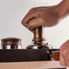 Beechwood and Stainless Steel Coffee Tamper for Kitchen Comfortable Grip Constant Pressure Espresso Distributor