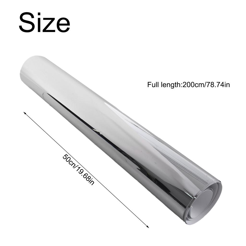Decor Mirror Wall Sticker 1pcs Removable Wall Sticker 0.5x2M Bathroom Decal Mirror Mirror Sheets Office Art Decal