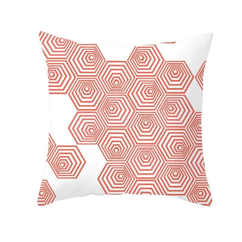 Living Coral Pillow Case   Peach Home Throw  Cover Cushion