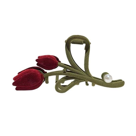 

Захват для волос Красивый контрастный цвет Высококачественная женская заколка для волос Захват для волос Женский зажим для волос Инструмент для укладки волос Little Flower