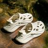 1pair Men Breathable Non Slip Slippers Thick-Soled Soft Sandals Fashion Comfortable Slides Beach Shoes Wading Clogs