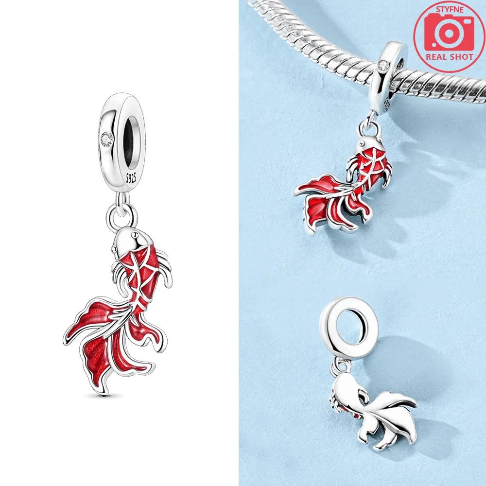 Charms Copper Original Koala Carp Heart Paws Beads Fit Bracelet Women Jewelry Diy Anniversary Fine Gift Acessory