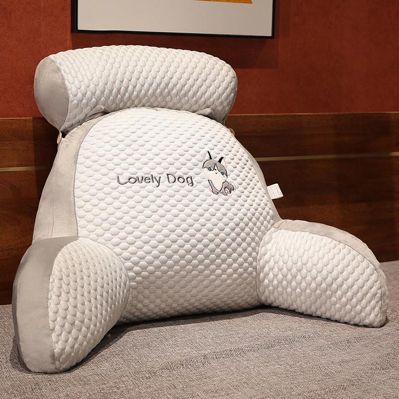 Ice Bean Headboard Cushion: Soft Lumbar Support Pillow for Bed, Sofa, or Dorm - Large Backrest & Throw Pillow for Students