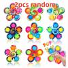 2/5Pcs Colorful Bubble Top Party Gift Fidget Spinne Press Bubble Wheel Goodie Bags Stuffers Children'S Focus Training Toy
