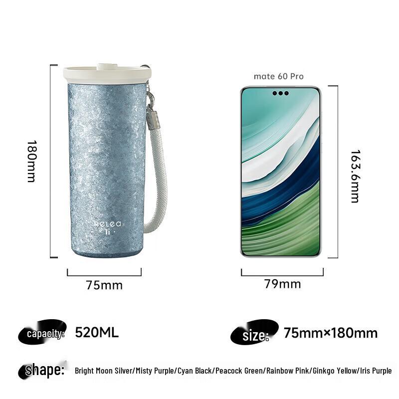 WUSUNWU Pure Titanium Insulated Water Bottle Gift Set