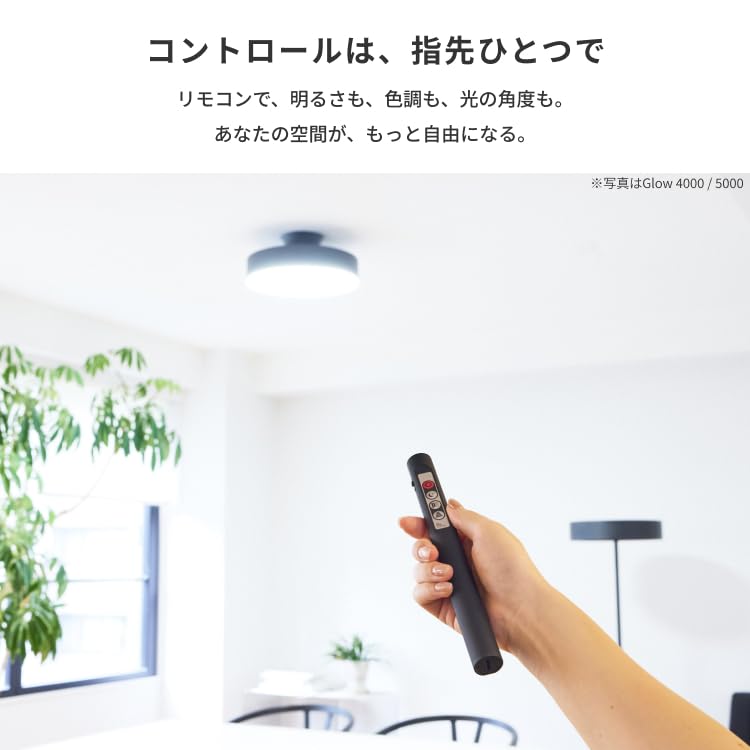 Artwork Studio Phantom LED Ceiling Light, 8-tatami Room Size [LED Bulb Included], 40,000 Hours, Dimmable, Color Adjustable (warmwhite), Indirect