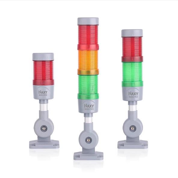 LED Multi-Tier Signal Tower Light with Three-Color Indicator and Audible Alarm, 24V