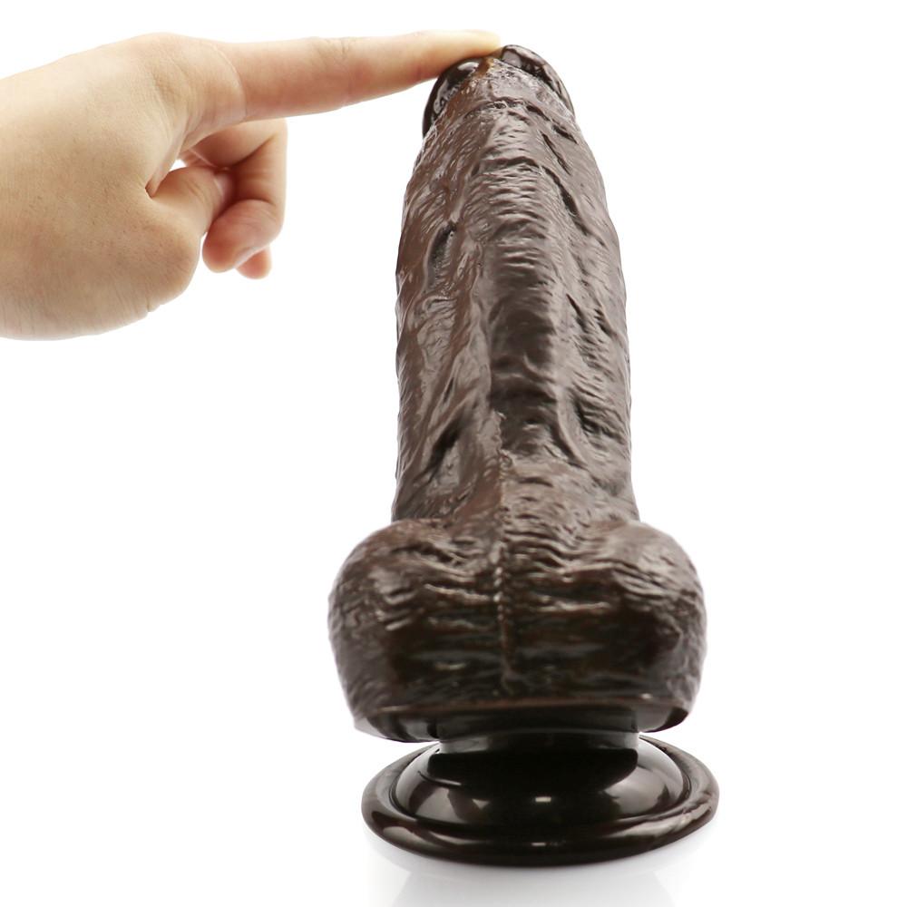 Enormous Female G-spot Masturbator Dildo Realistic Fake Sucker Phallus Simulated for Lesbian Anal Sex Toys Dildos