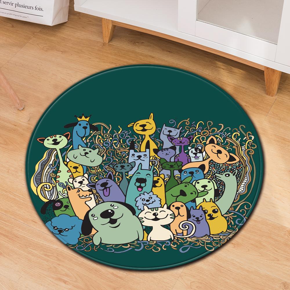 Simple Printed Carpet Computer Chair Mat Office Chair Floor Mat Door Mat Foot Mat