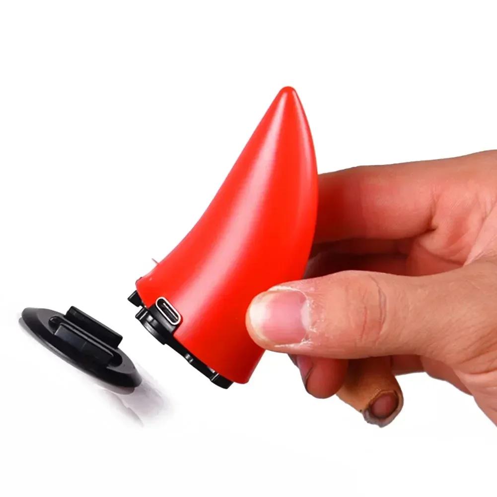 1PC Car Motorcycle Helmet Devil Horn with Light Cute Decoration Motocross Full Face Off Road Helmet Decoration Car Accessories