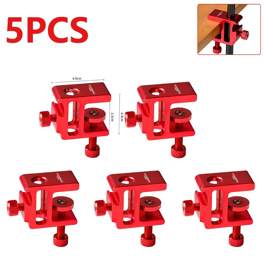 1-10P Table Lamp Clip Light Pole Fixing Tool Aluminum Alloy Desk Lantern Clamp Hanging Lamp Holder Clip Camping Supplies